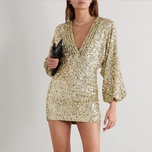 Retrofête Aubrielle Chiffon Sequin Dress